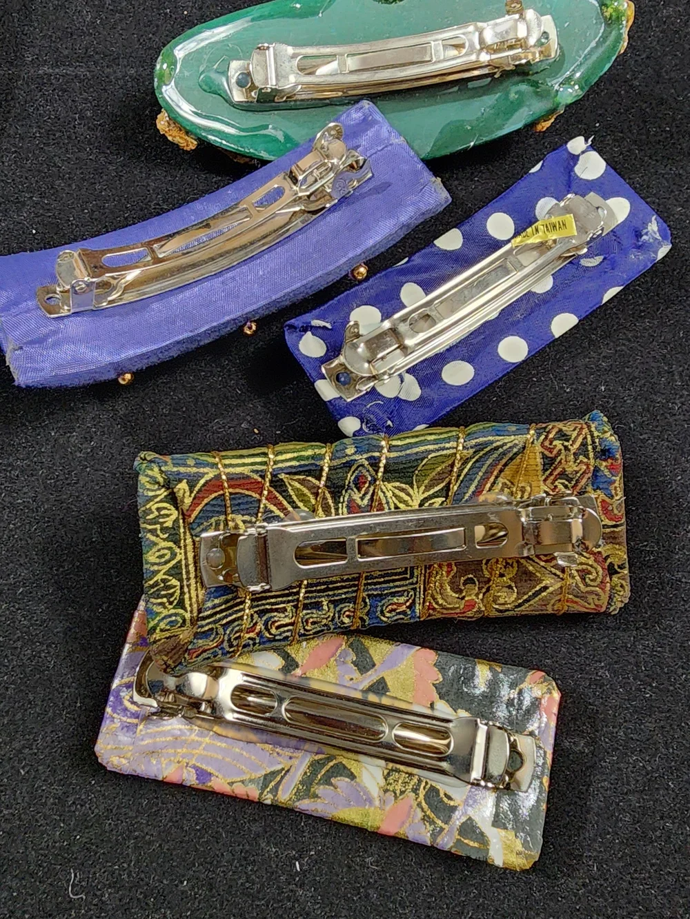 Vintage 80s Statement Hair Barrette Lot of 5